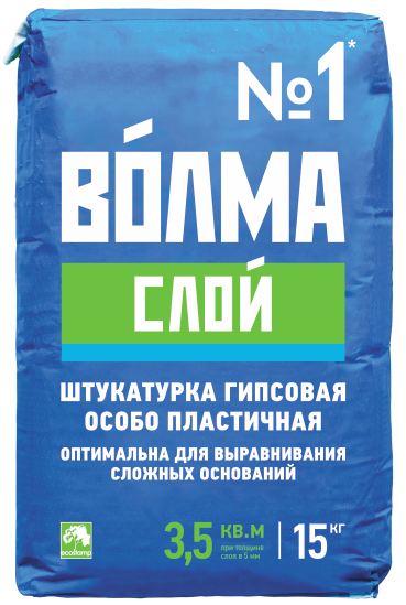 Штукатурная смесь "ВОЛМА-Слой", 15 кг Штукатурная смесь "ВОЛМА-Слой", 15 кг