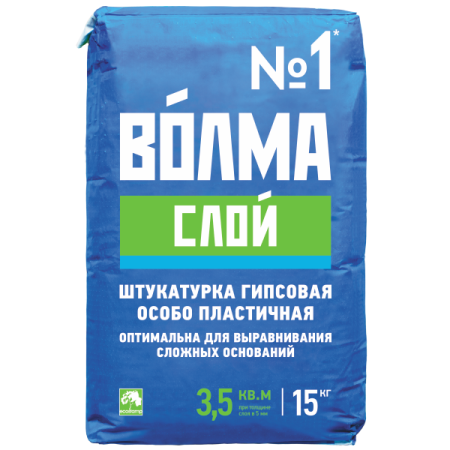 Штукатурная смесь "ВОЛМА-Слой", 15 кг Штукатурная смесь "ВОЛМА-Слой", 15 кг